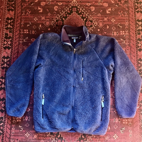 Very Vintage Retro X Patagonia Fleece Jacket Blue - Picture 8 of 16